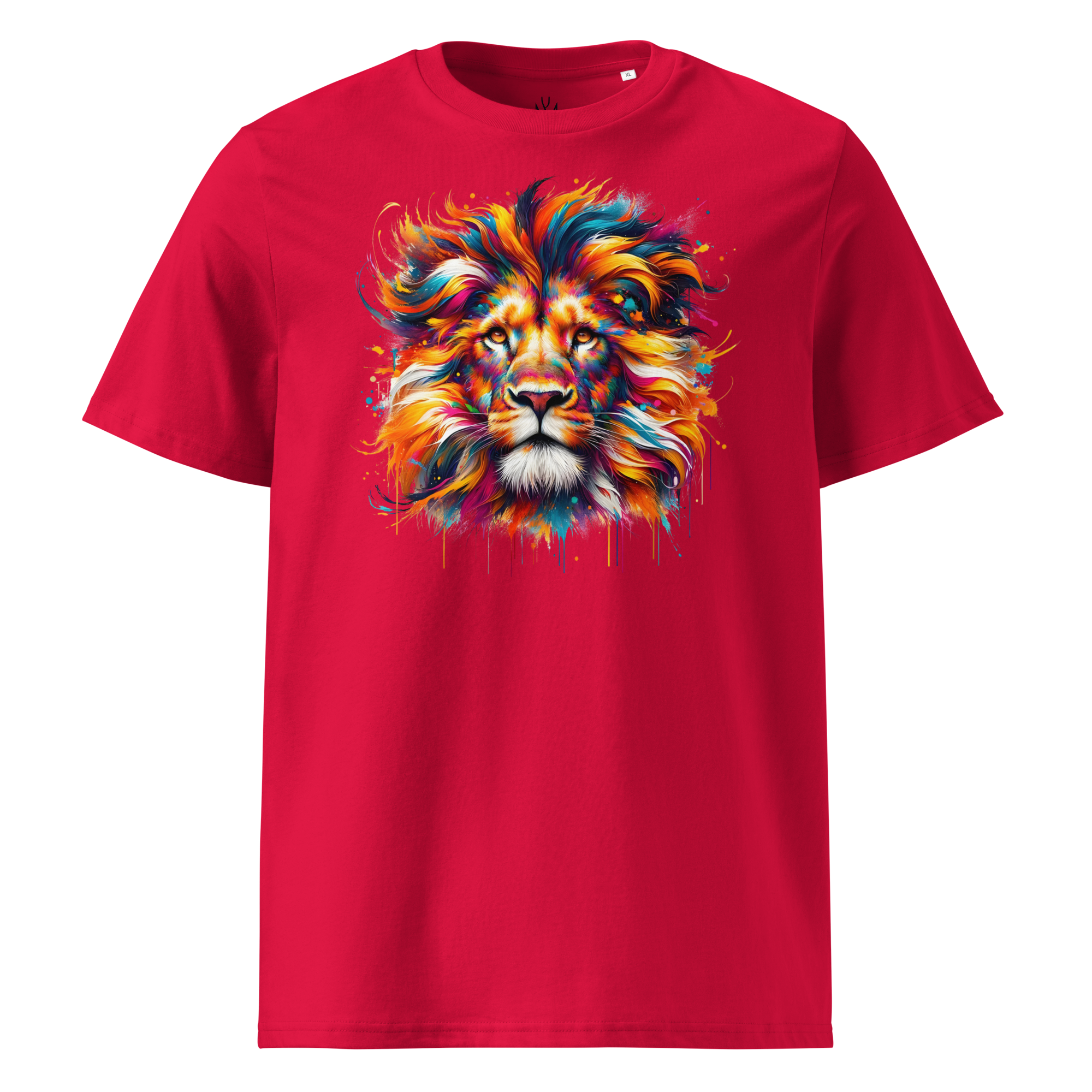 Colorful LION Unisex Organic Cotton T-Shirt