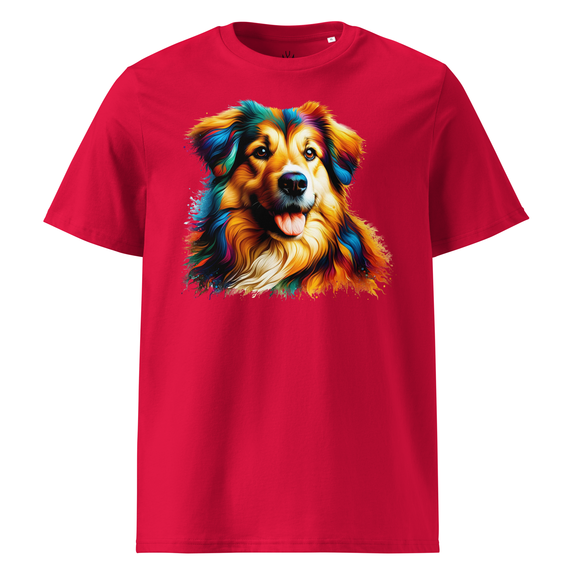Colorful DOG unisex organic cotton t-shirt