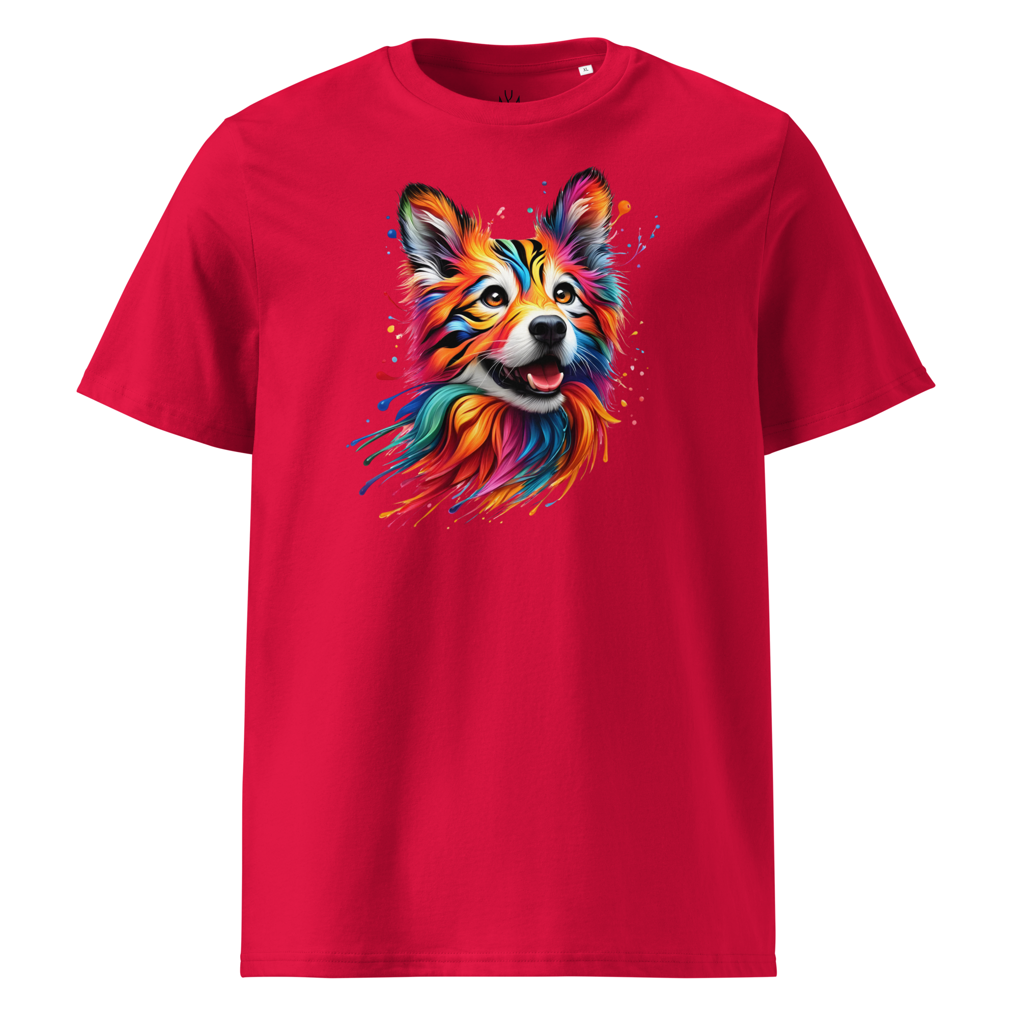 Colorful DOG unisex organic cotton t-shirt