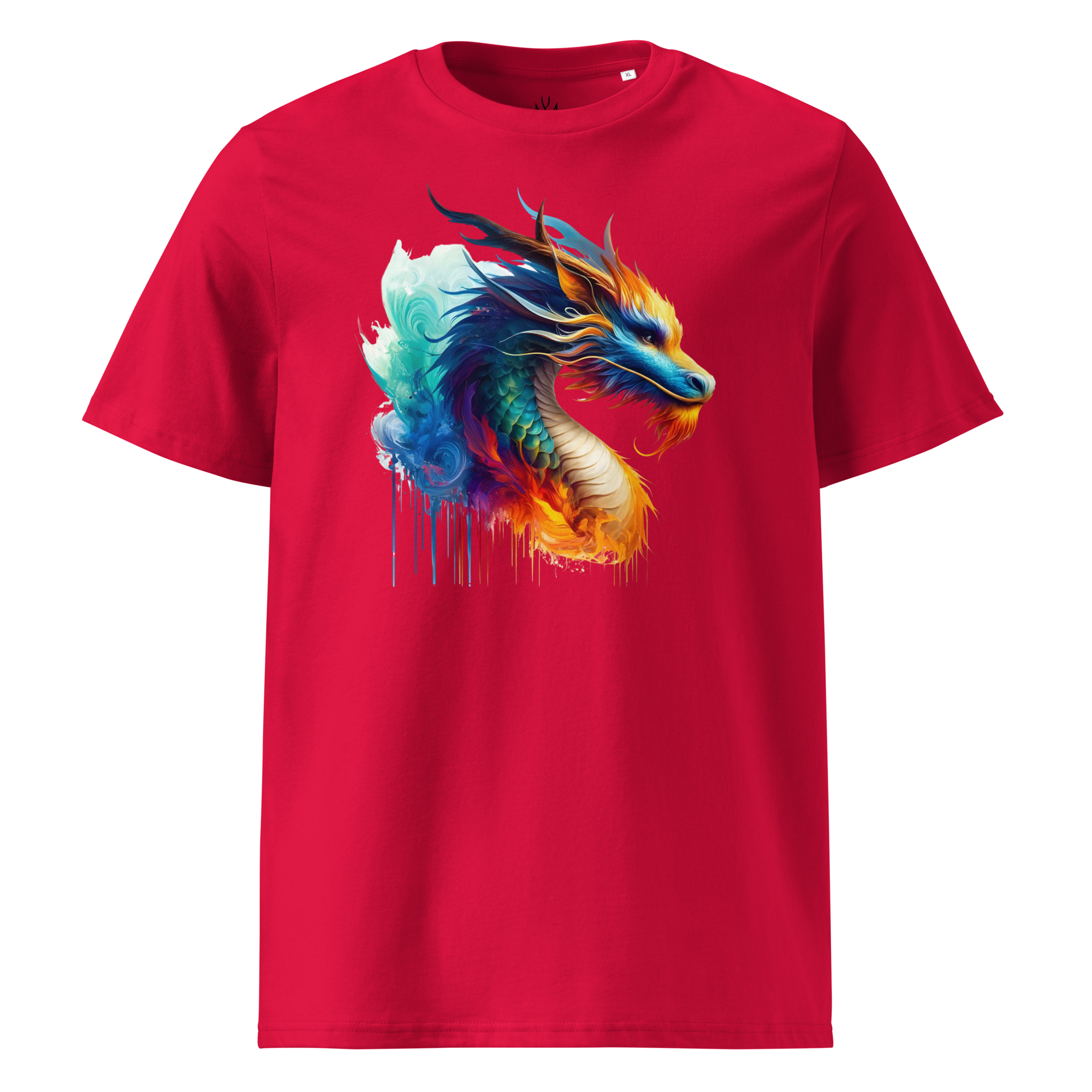 Colorful DRAGON unisex organic cotton t-shirt