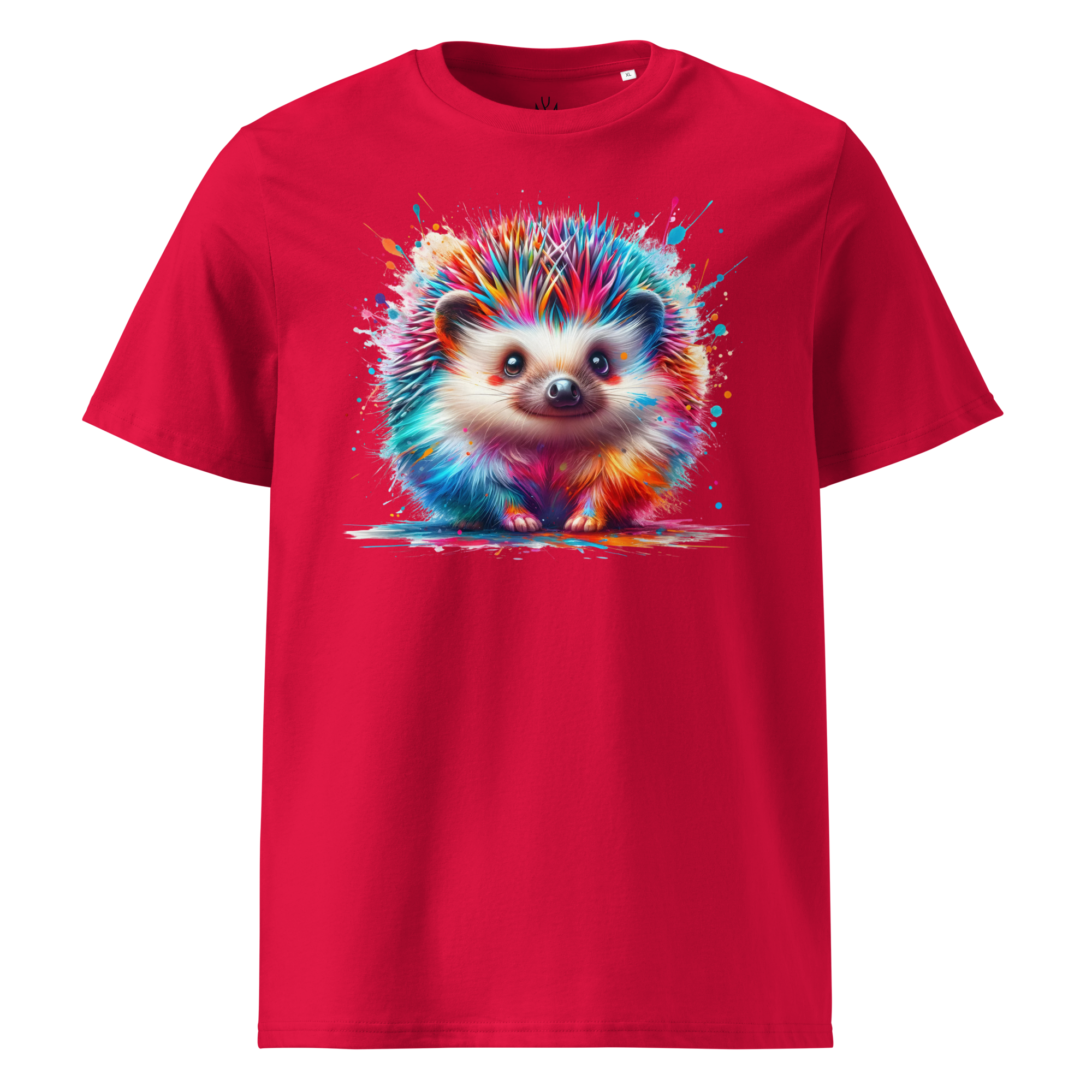 Colorful HEDGEHOG Unisex Organic Cotton T-Shirt