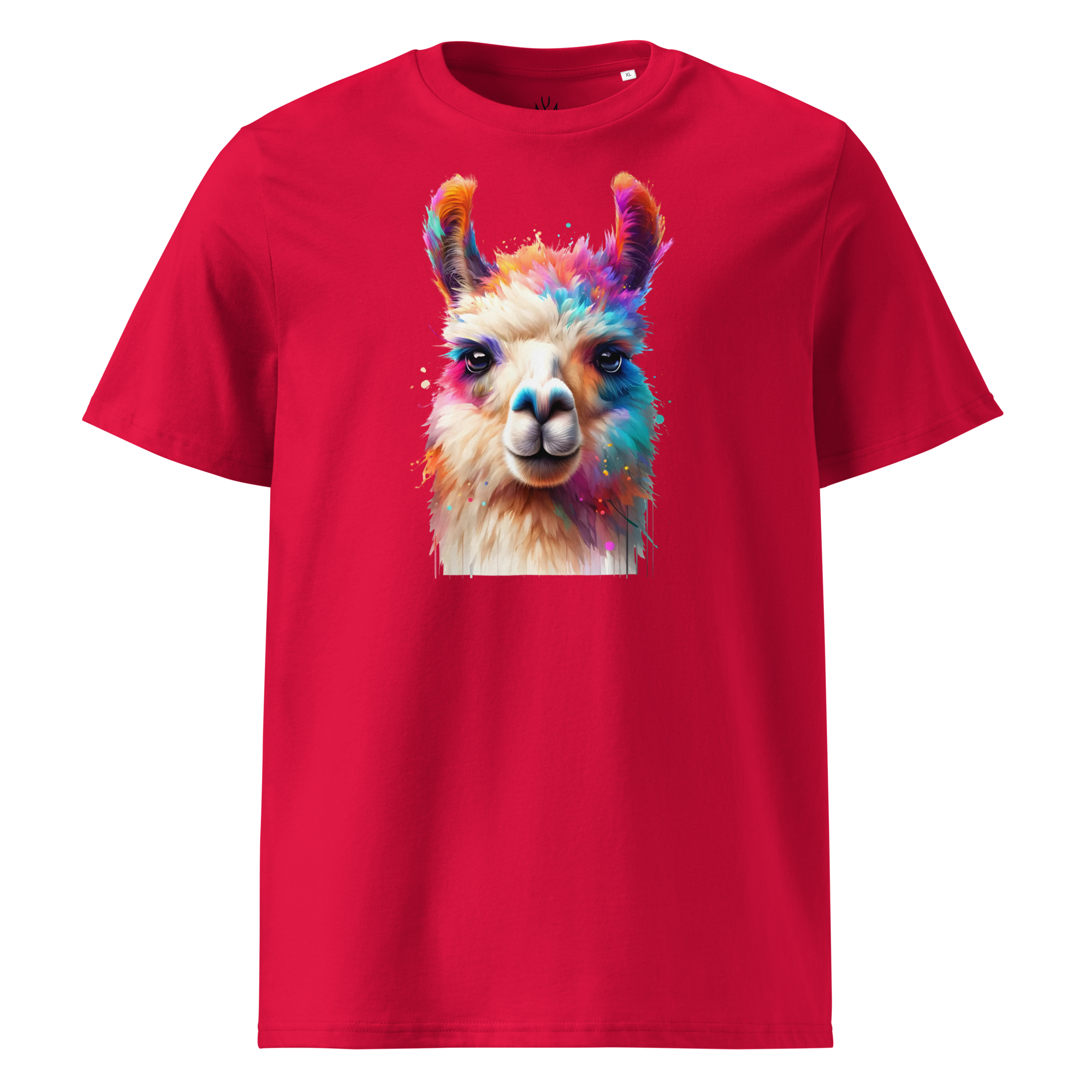 Colorful LAMA Unisex Organic Cotton T-Shirt