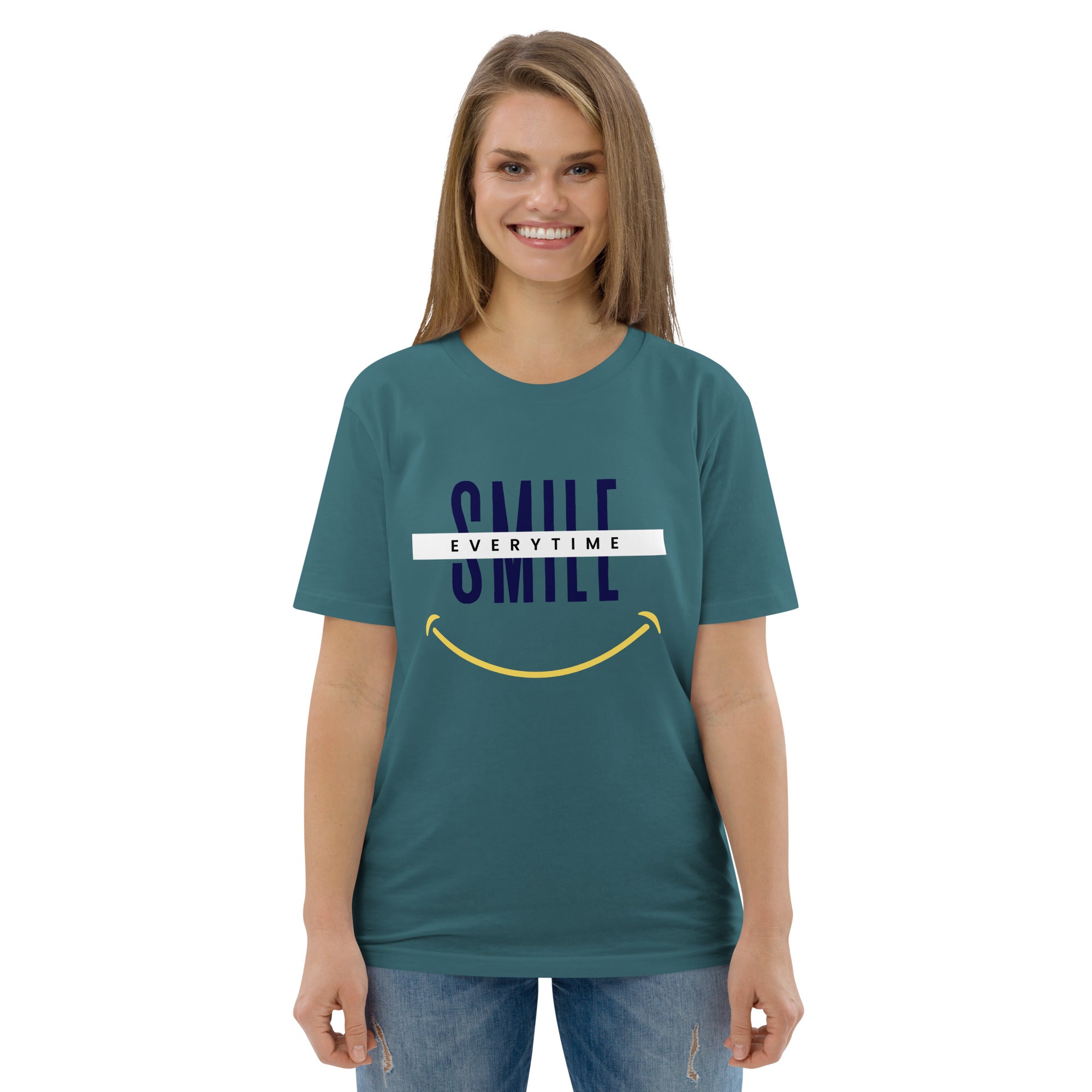 Smile everytime. Unisex organic cotton t-shirt