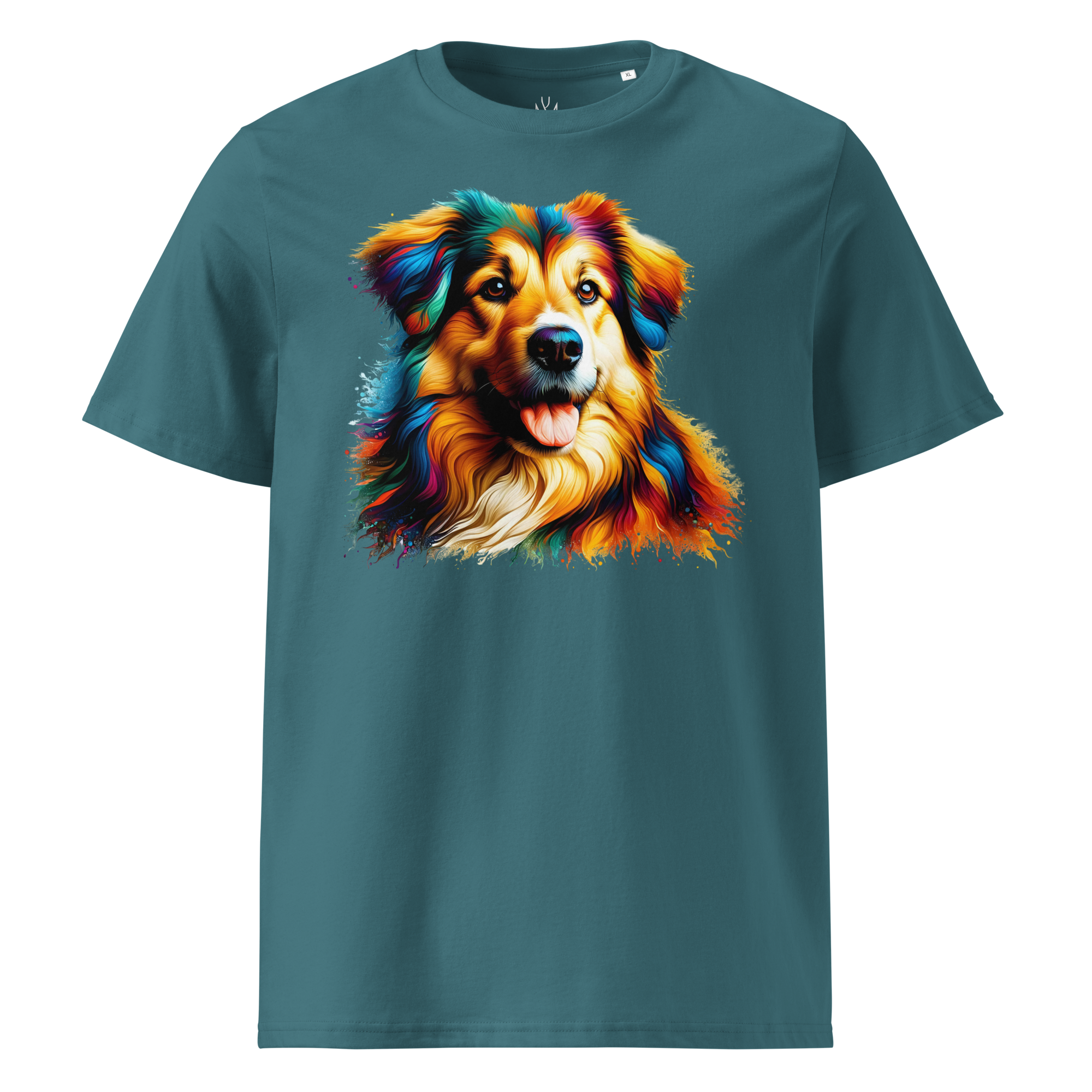 Colorful DOG unisex organic cotton t-shirt