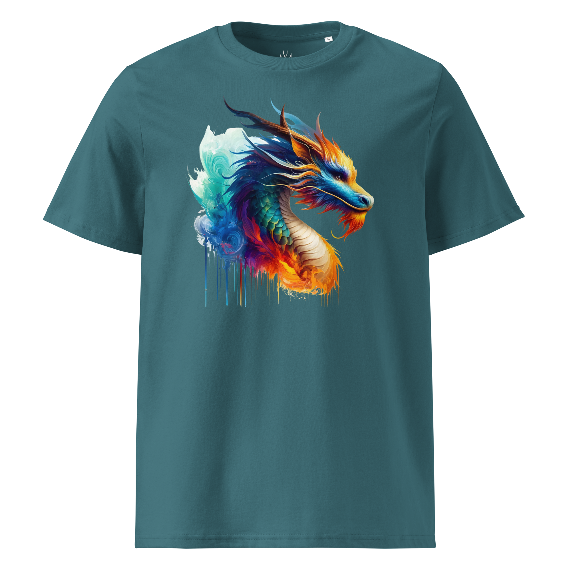 Colorful DRAGON unisex organic cotton t-shirt