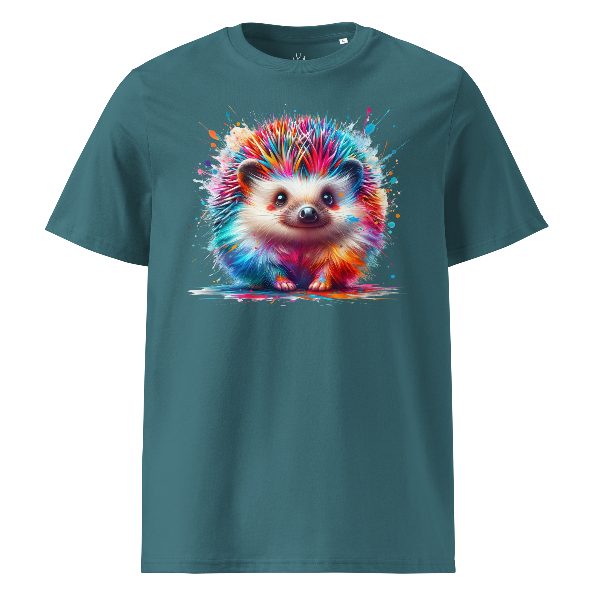 Colorful HEDGEHOG Unisex Organic Cotton T-Shirt