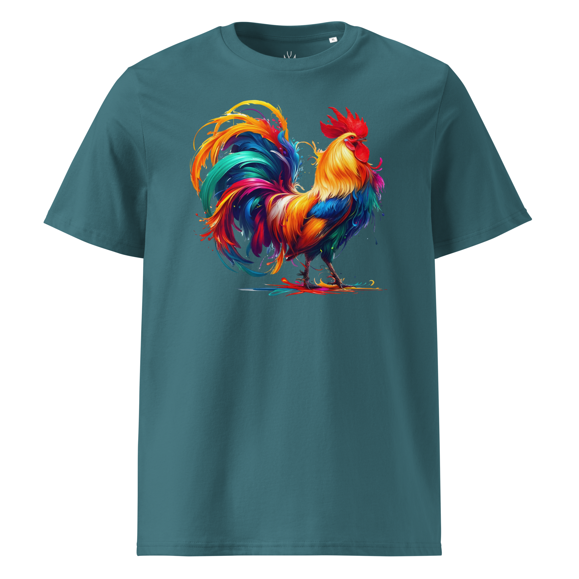 Colorful ROOSTER Unisex Organic Cotton T-Shirt