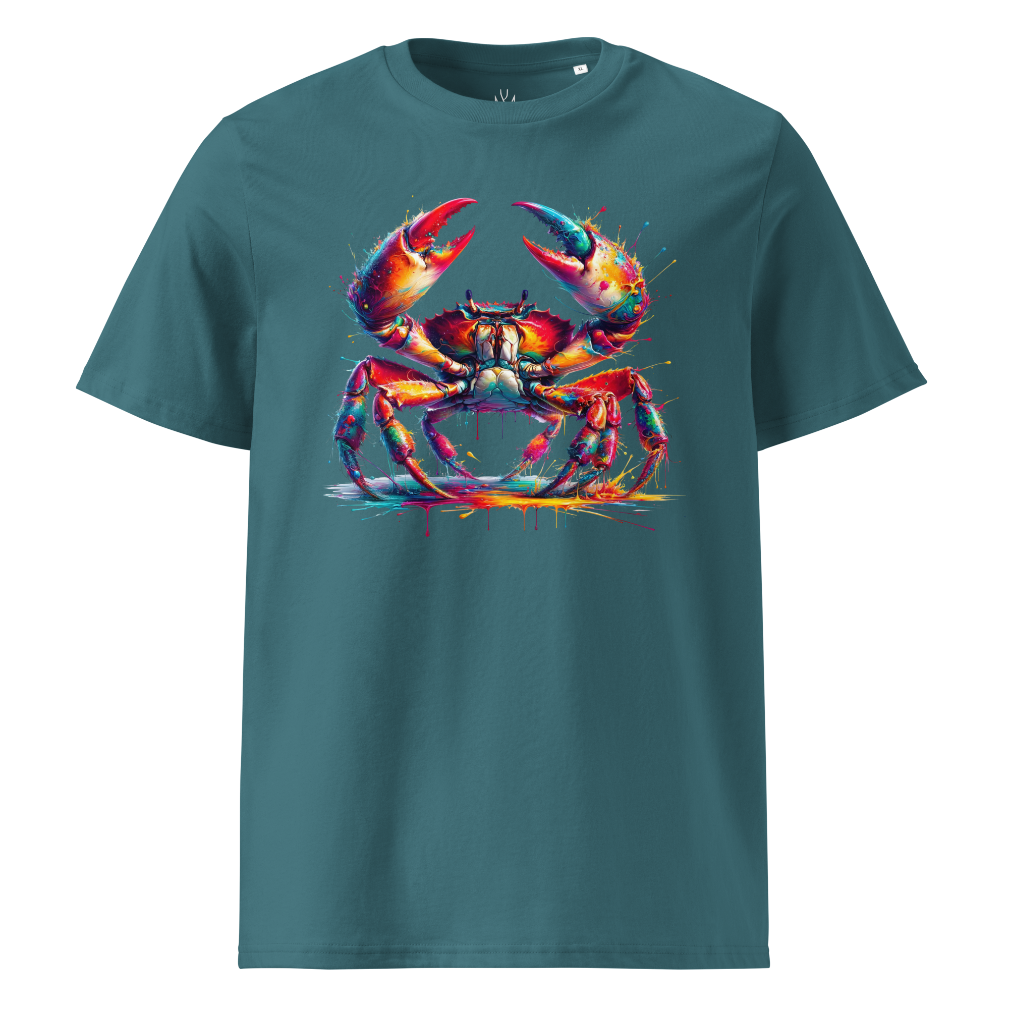 Colorful CRAB Unisex Organic Cotton T-Shirt