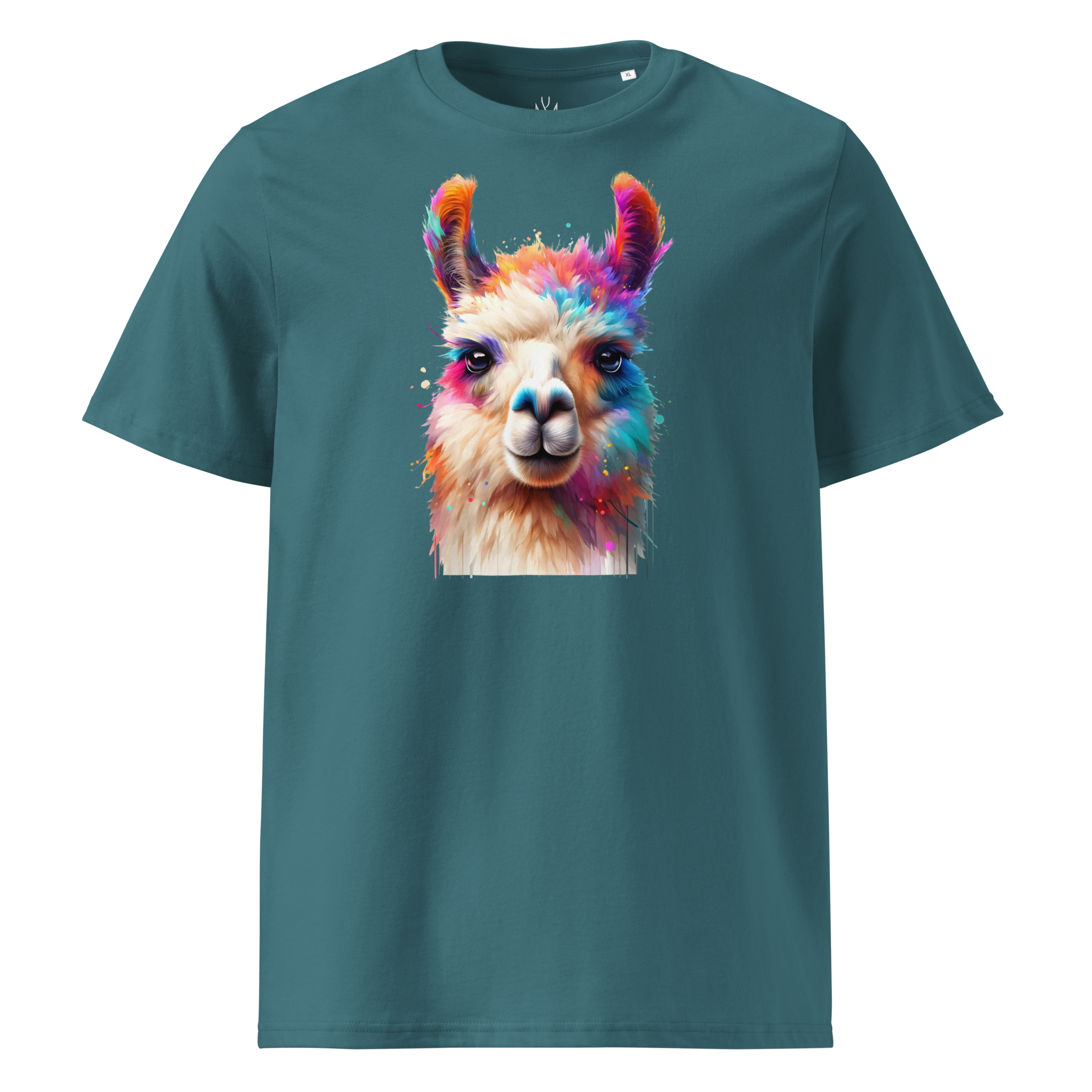 Colorful LAMA Unisex Organic Cotton T-Shirt