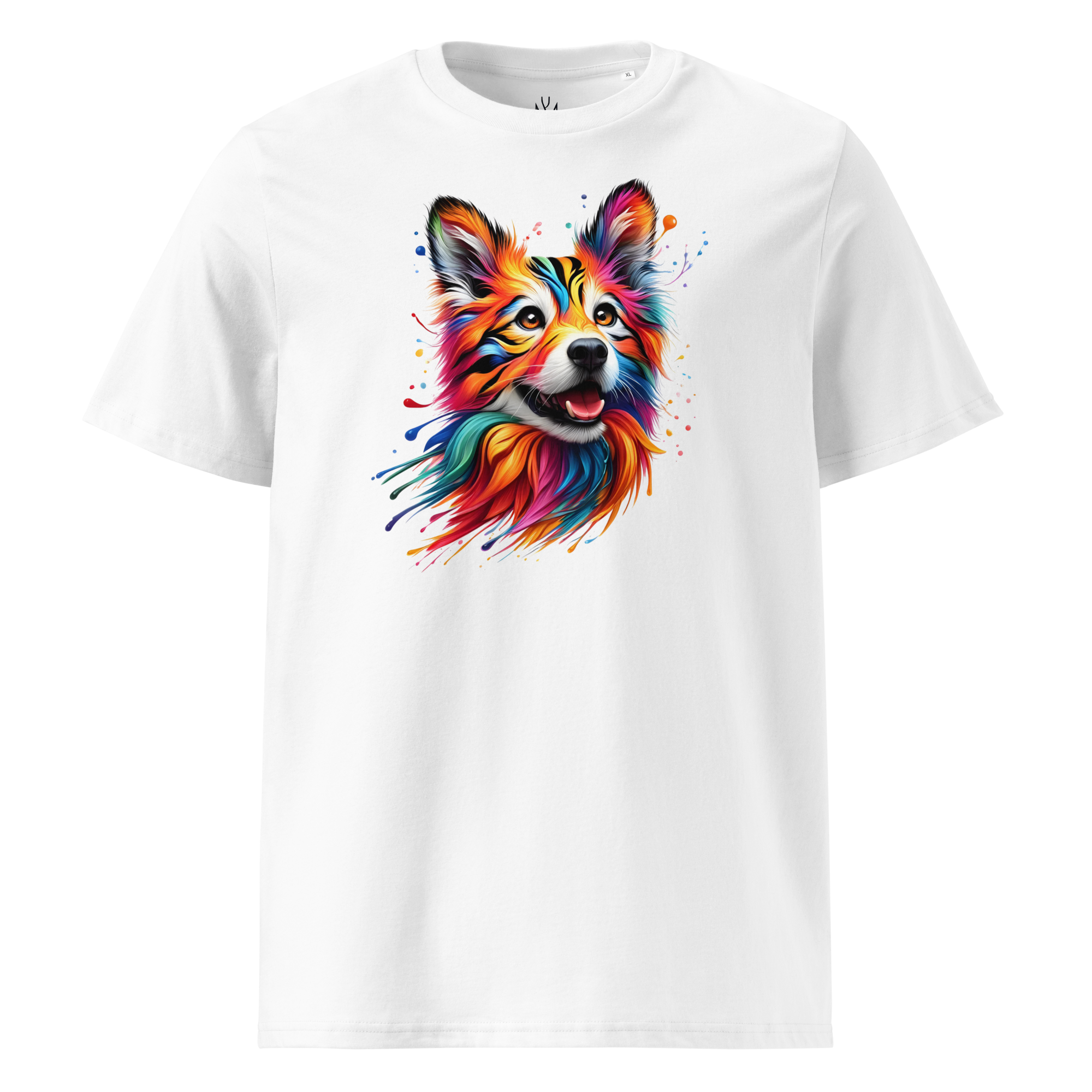 Colorful DOG unisex organic cotton t-shirt