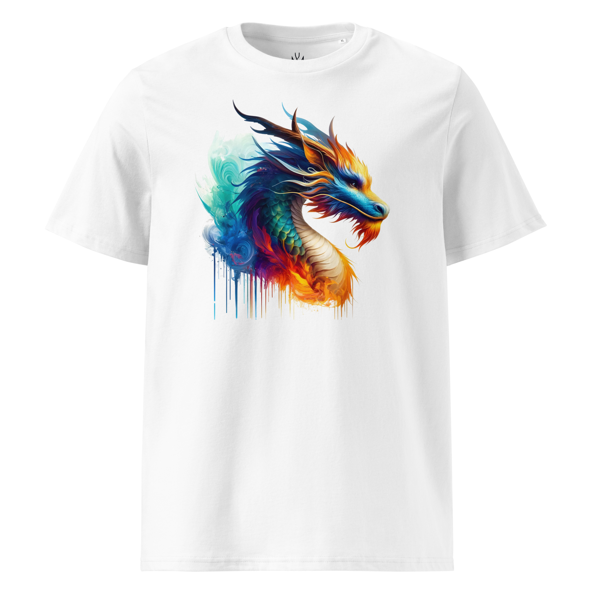Colorful DRAGON unisex organic cotton t-shirt