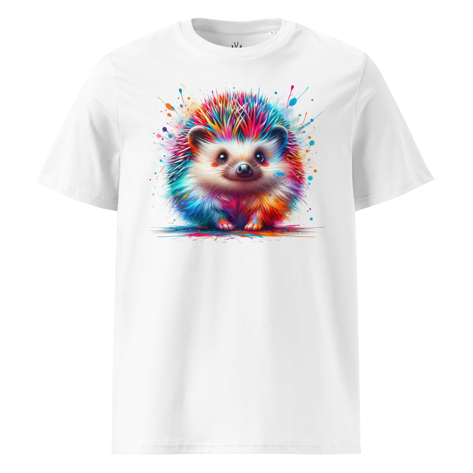 Colorful HEDGEHOG Unisex Organic Cotton T-Shirt
