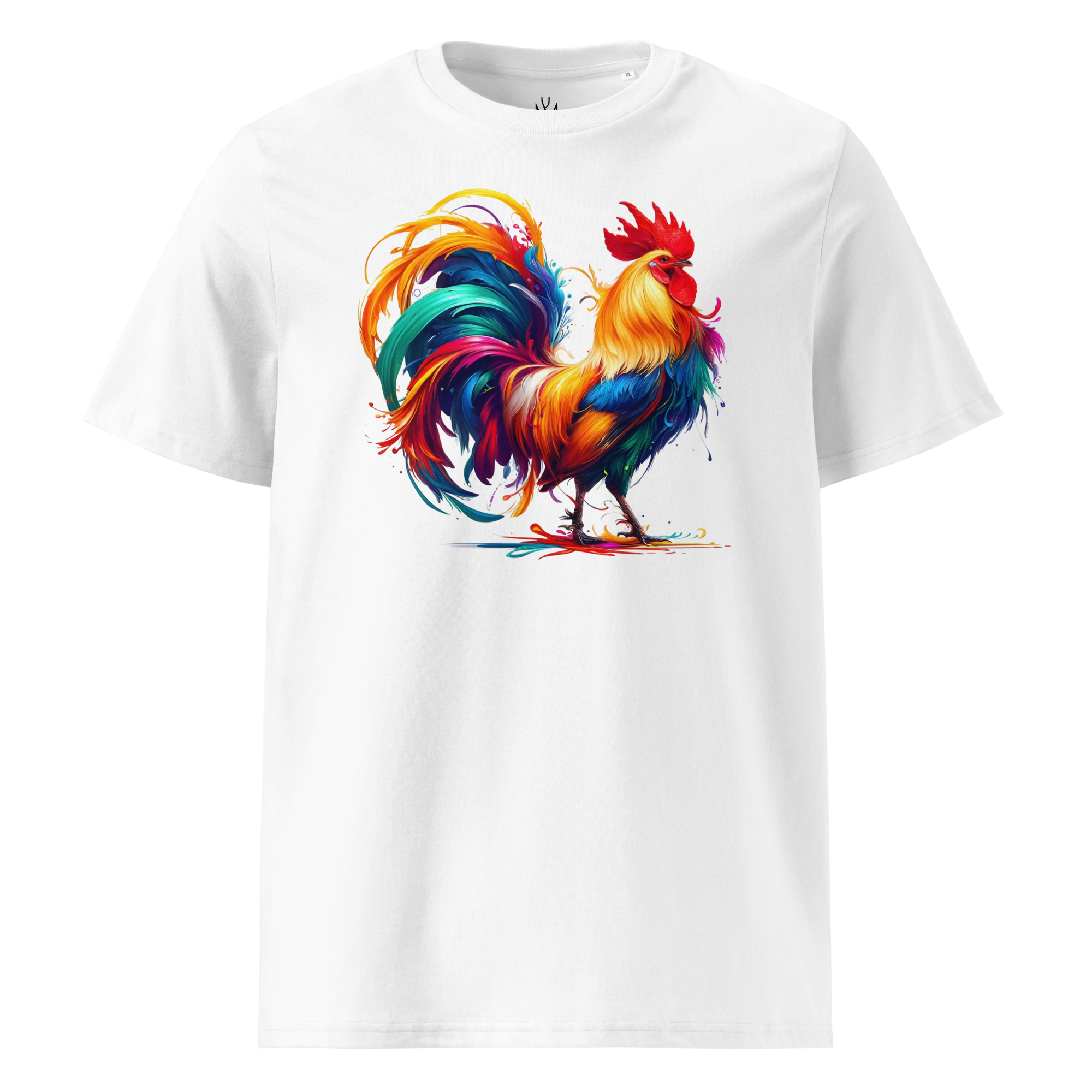 Colorful ROOSTER Unisex Organic Cotton T-Shirt