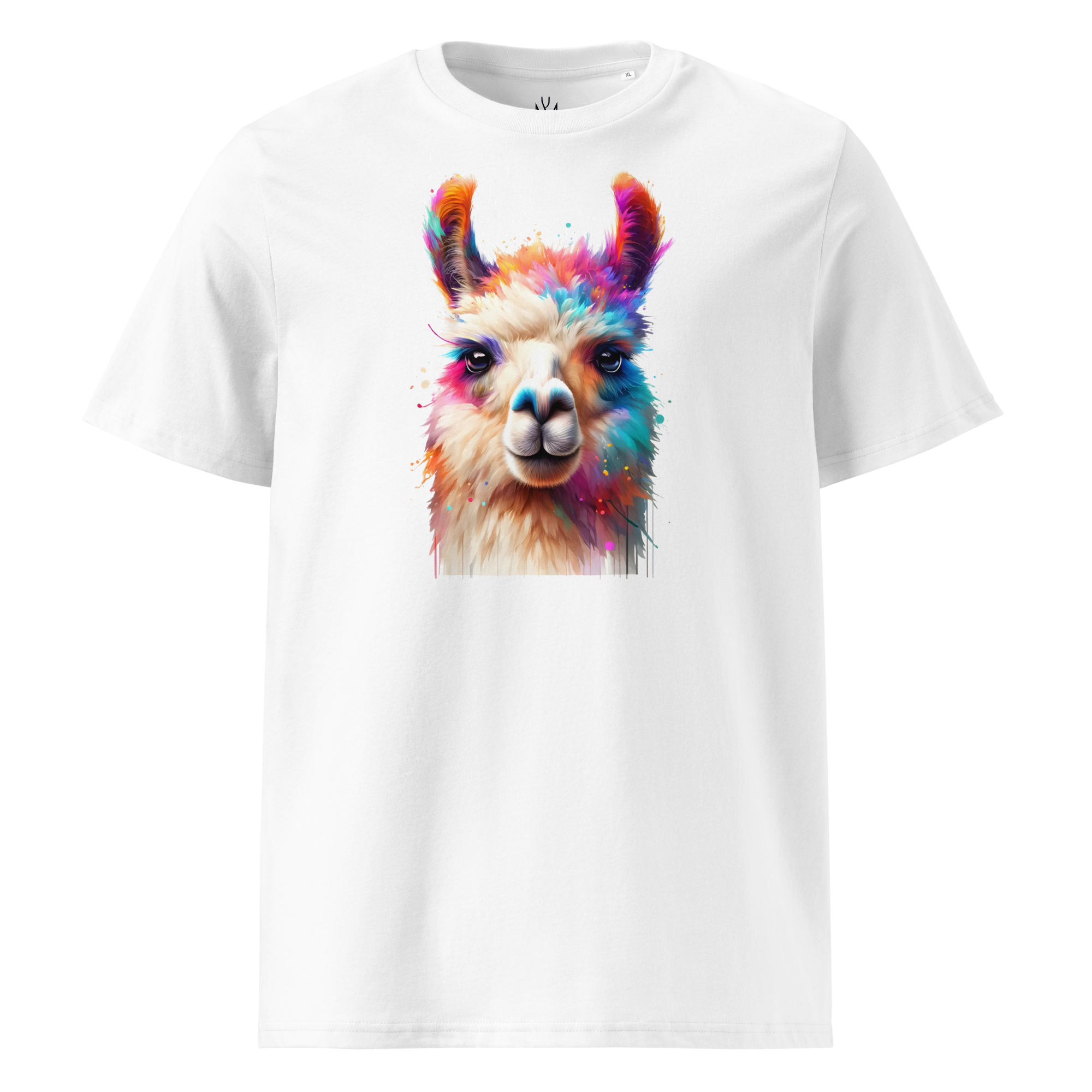 Colorful LAMA Unisex Organic Cotton T-Shirt