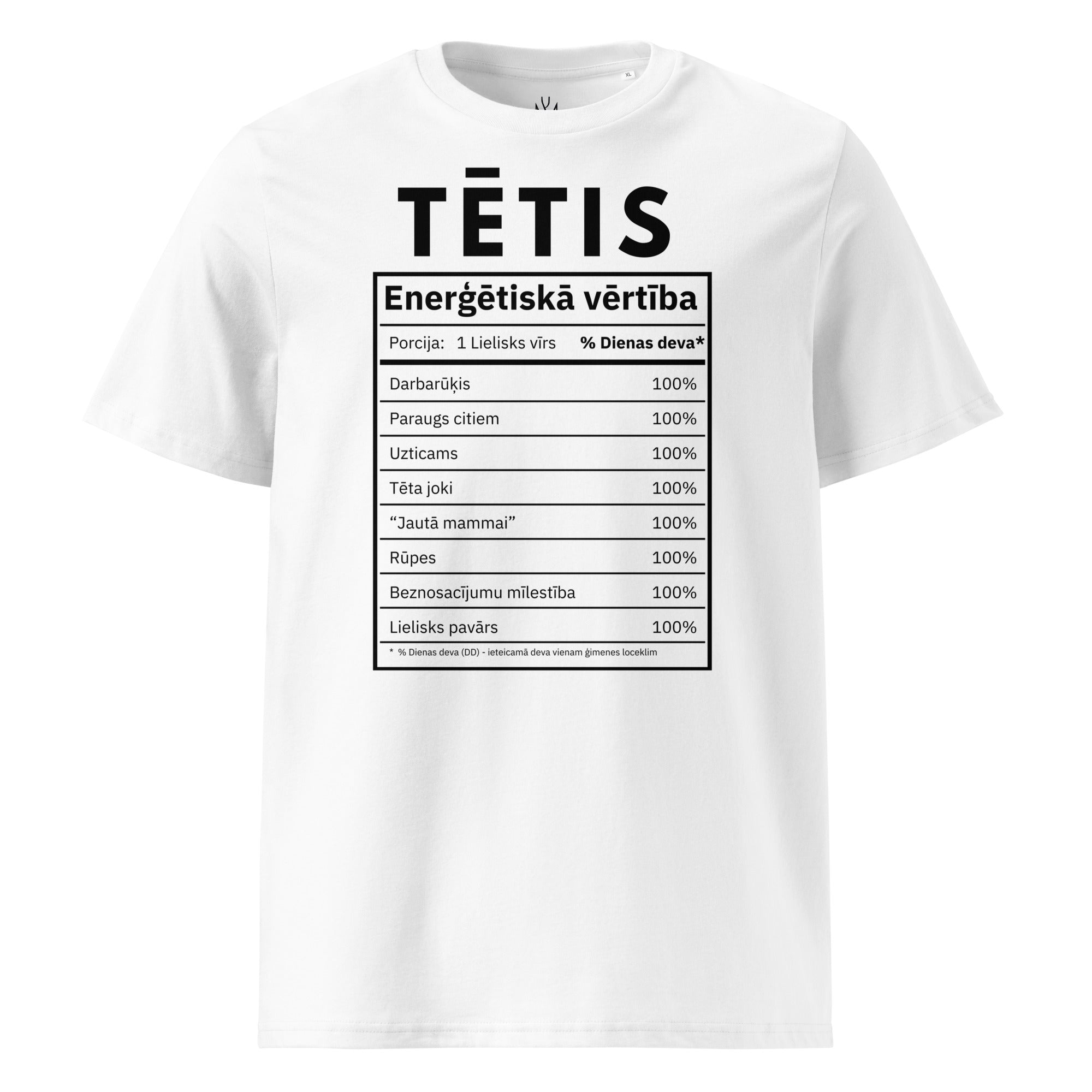 100% tētis - organiskās kokvilnas t-krekls