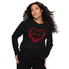 Love forever. Unisex organic raglan sweatshirt❤️