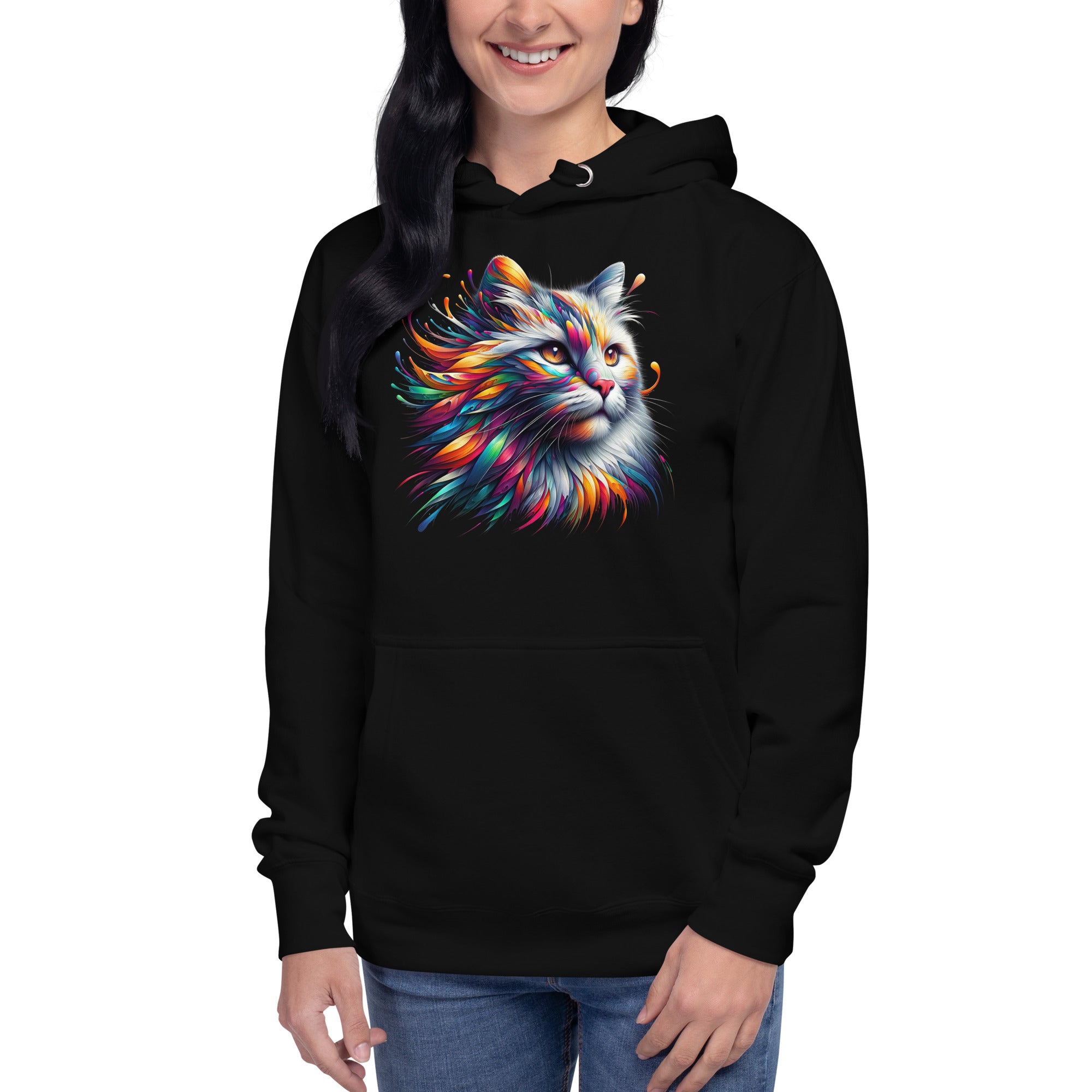 Apburošā kaķa maģija. Unisex kapuci