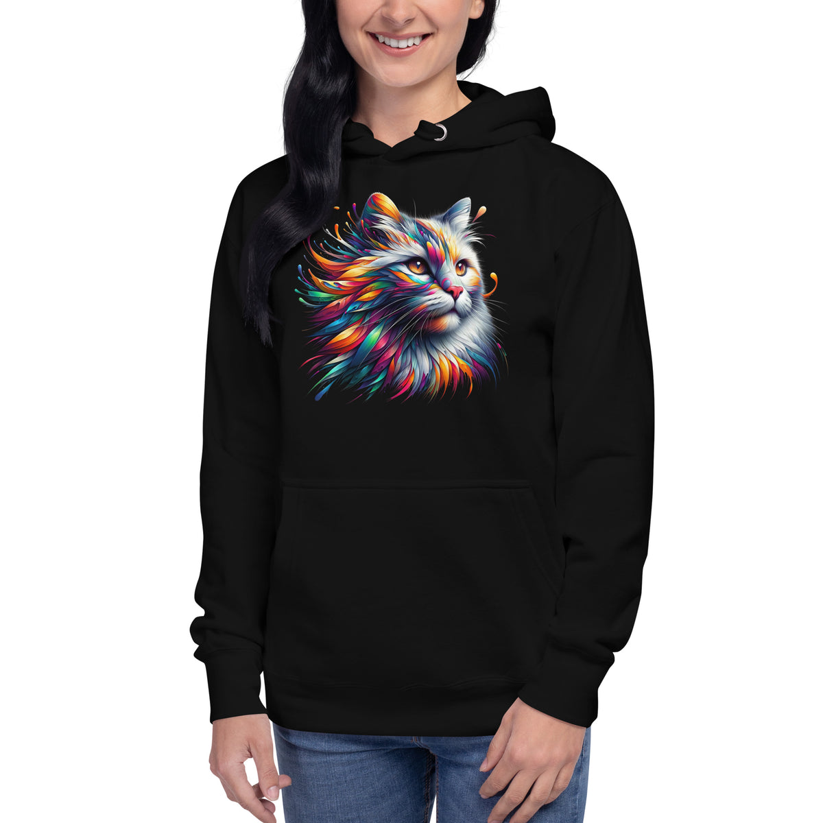 Apburošā kaķa maģija. Unisex kapuci