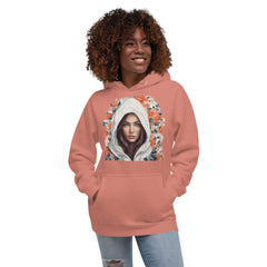 Girl and flowers. Unisex Hoodie