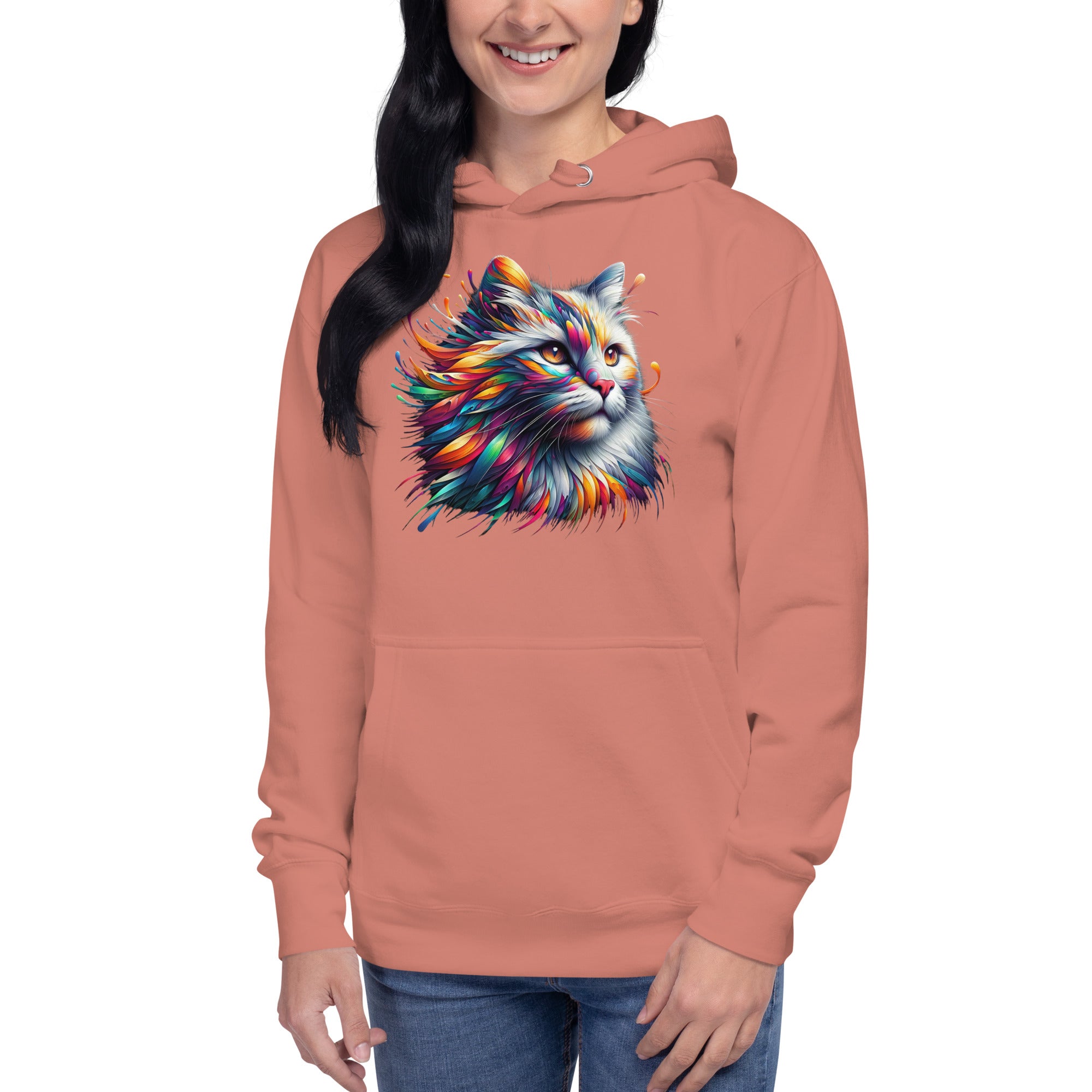 Apburošā kaķa maģija. Unisex kapuci