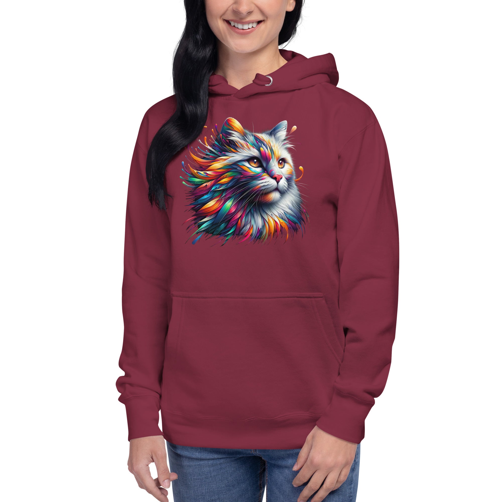 Apburošā kaķa maģija. Unisex kapuci
