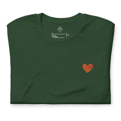 Love. Two Embroidered hearts in one. Unisex t-shirt❤️