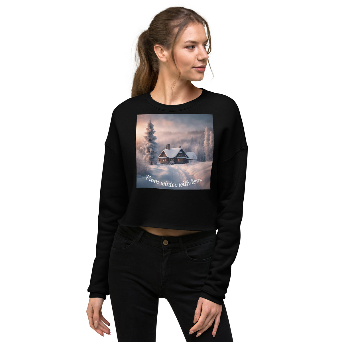 Winter Lovers Crop Sweatshirt❤️