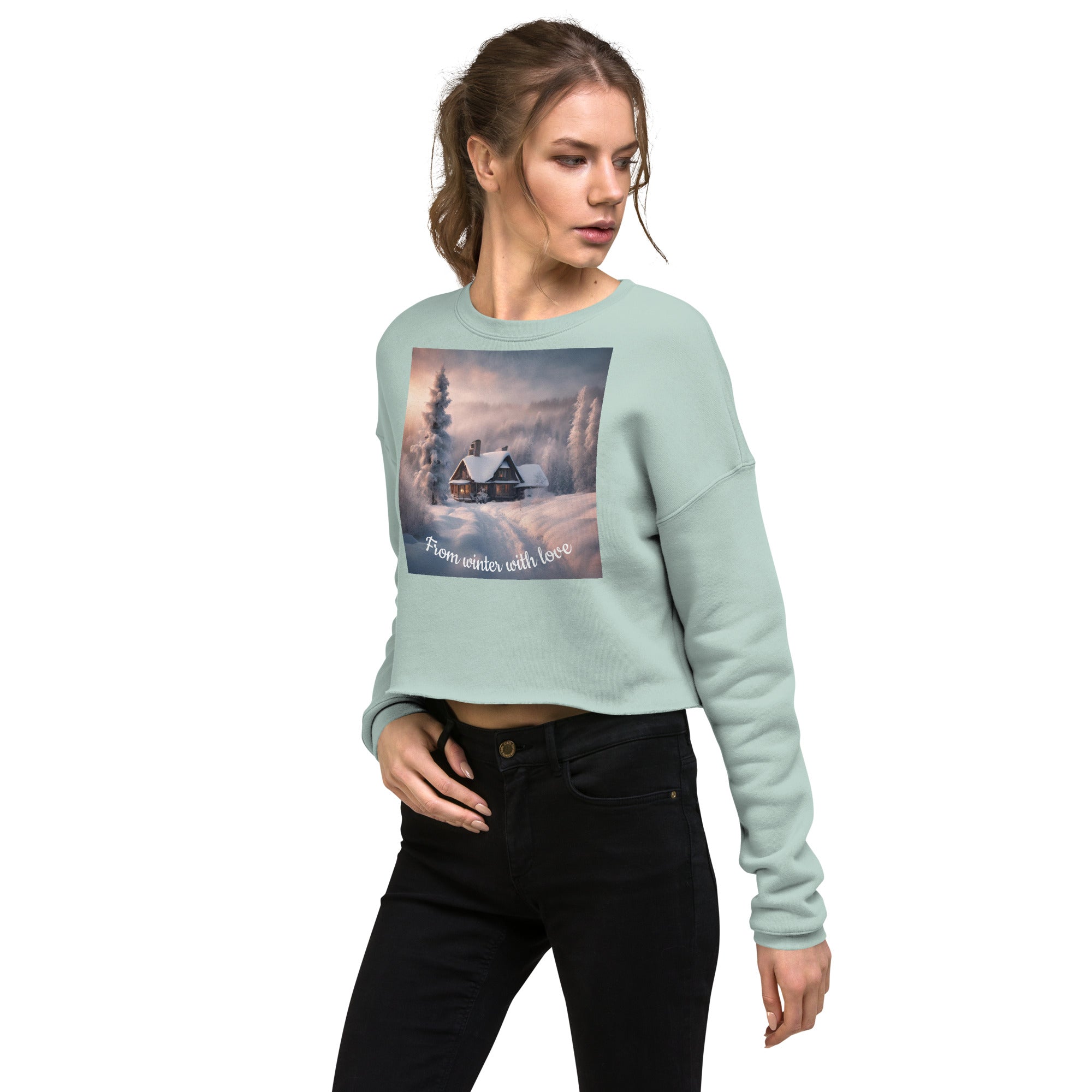 Winter Lovers Crop Sweatshirt❤️