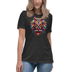 Enchanting Owl's Magic. Women's Relaxed T-Shirt.