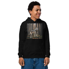 Wolf in the forest - exclusive design from Arturs - youth heavy blend hoodie